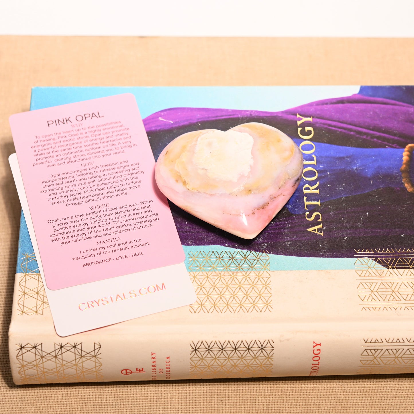 Pink Opal Heart