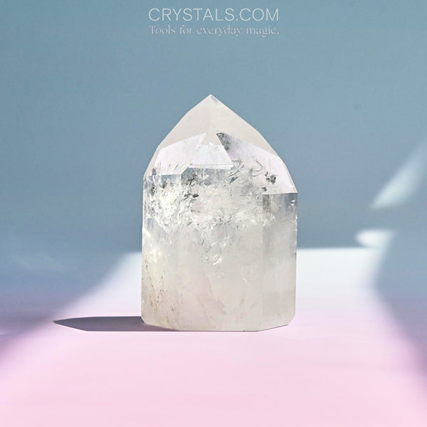 Clear Quartz Tower - clear quartz crystal tower point