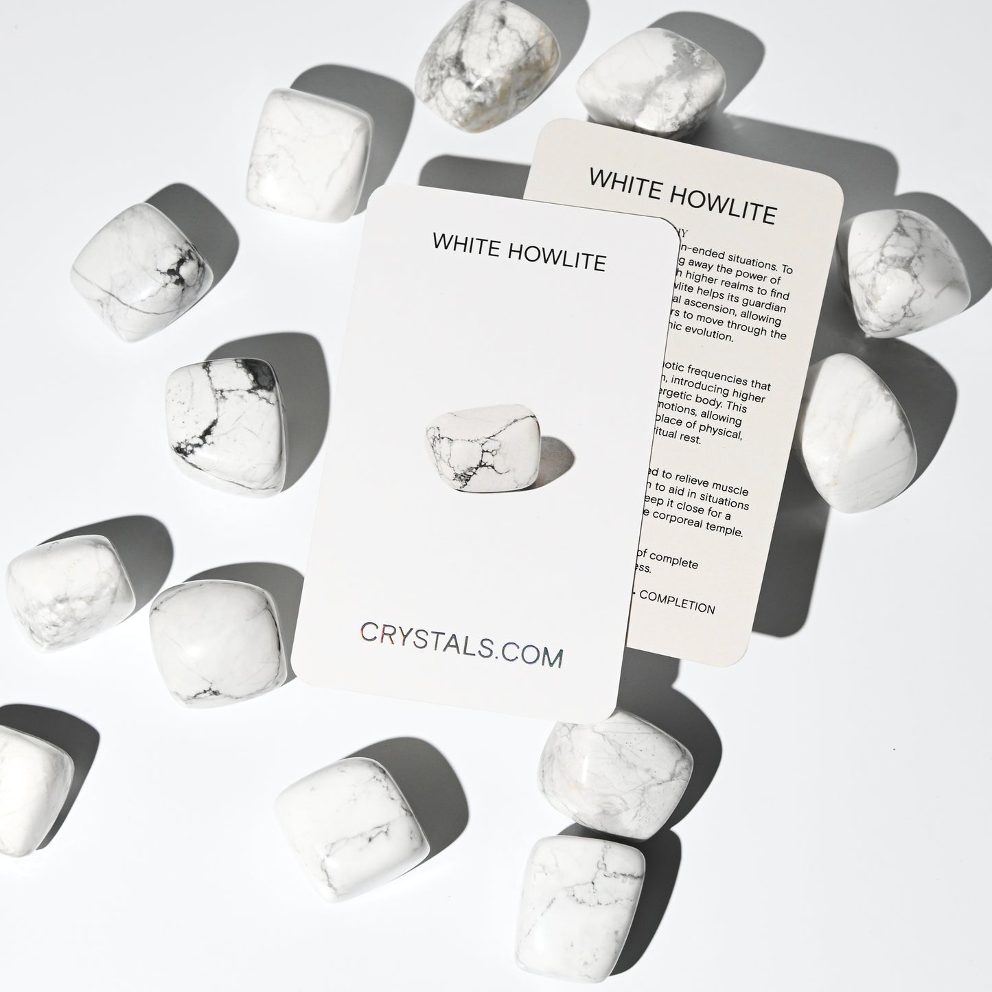 White howlite tumbled