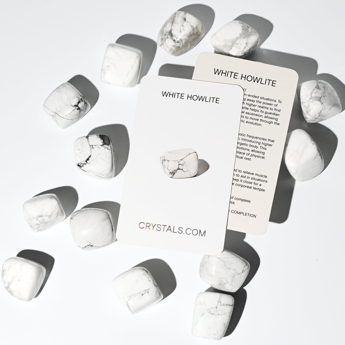 White howlite tumbled