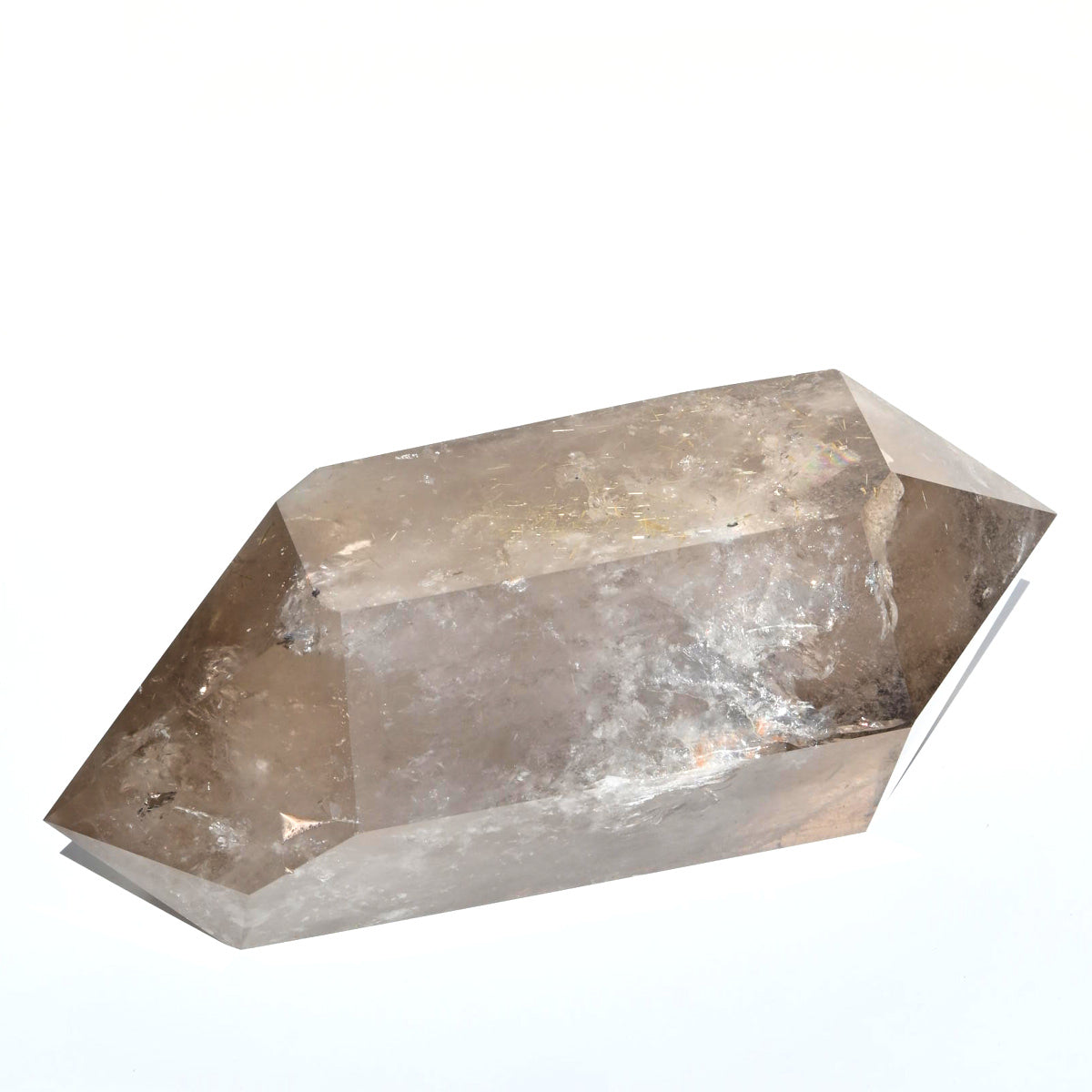 XXL 29lb Golden Rutile Smoky Quartz Double Terminated Point
