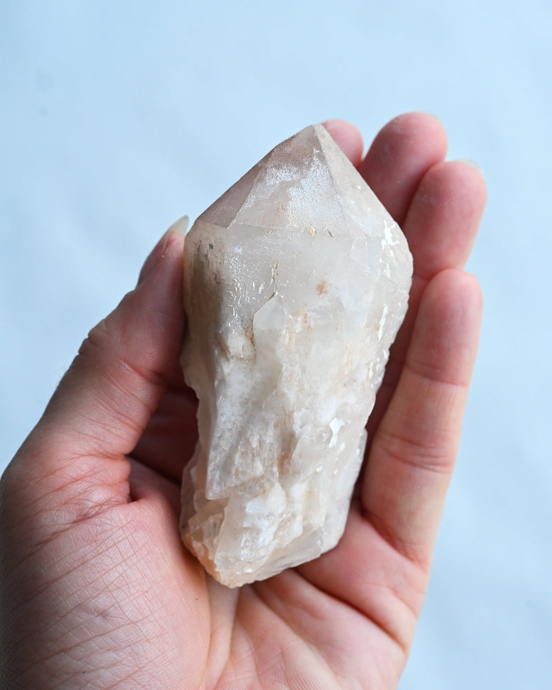 Rough quartz crystal points illustrating the relationship between crystals and minerals