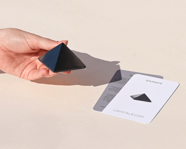 Shungite Pyramid for EMF Protection from Karelia Russia