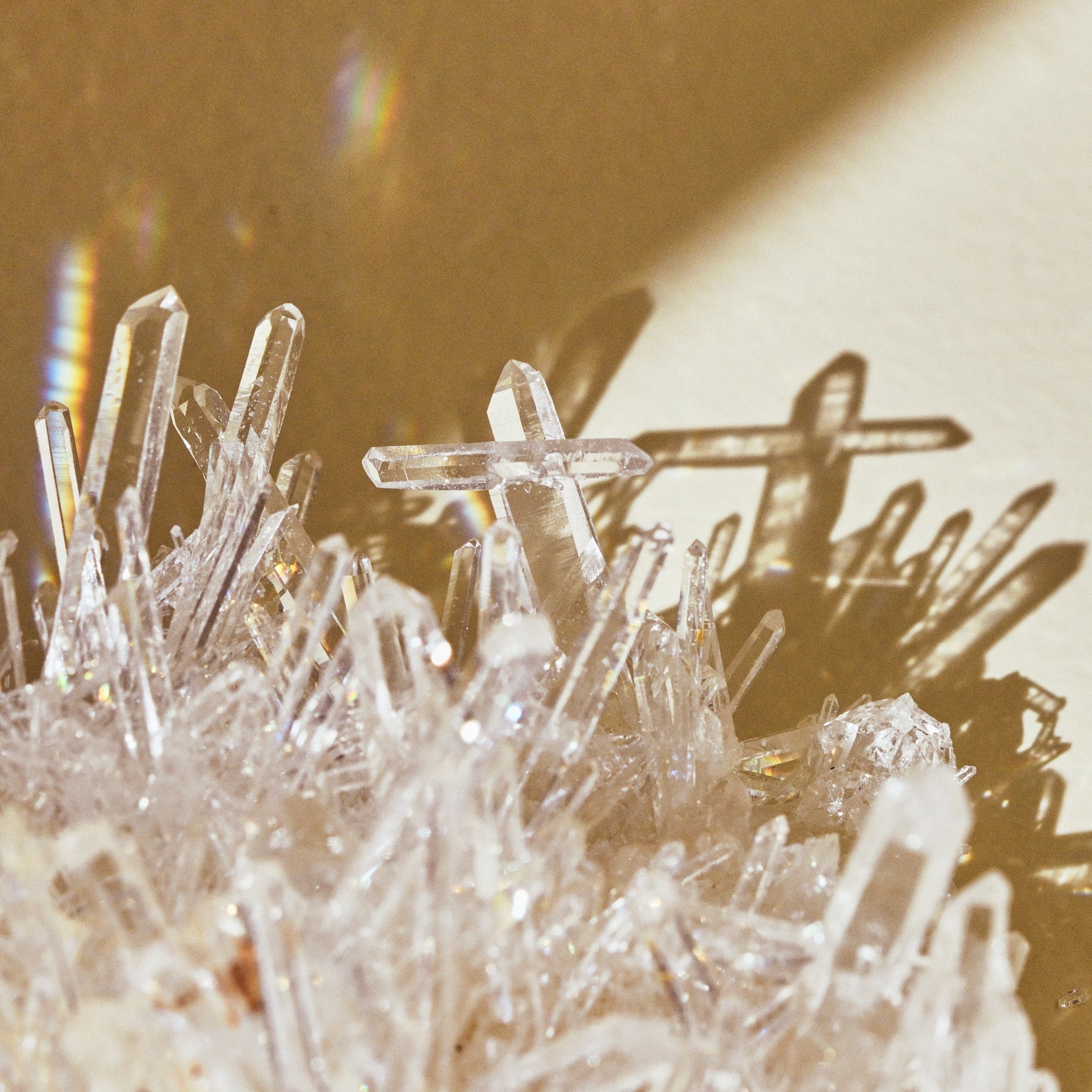 Museum-quality Lemurian quartz crystal cluster, rare collector specimen from Brazil