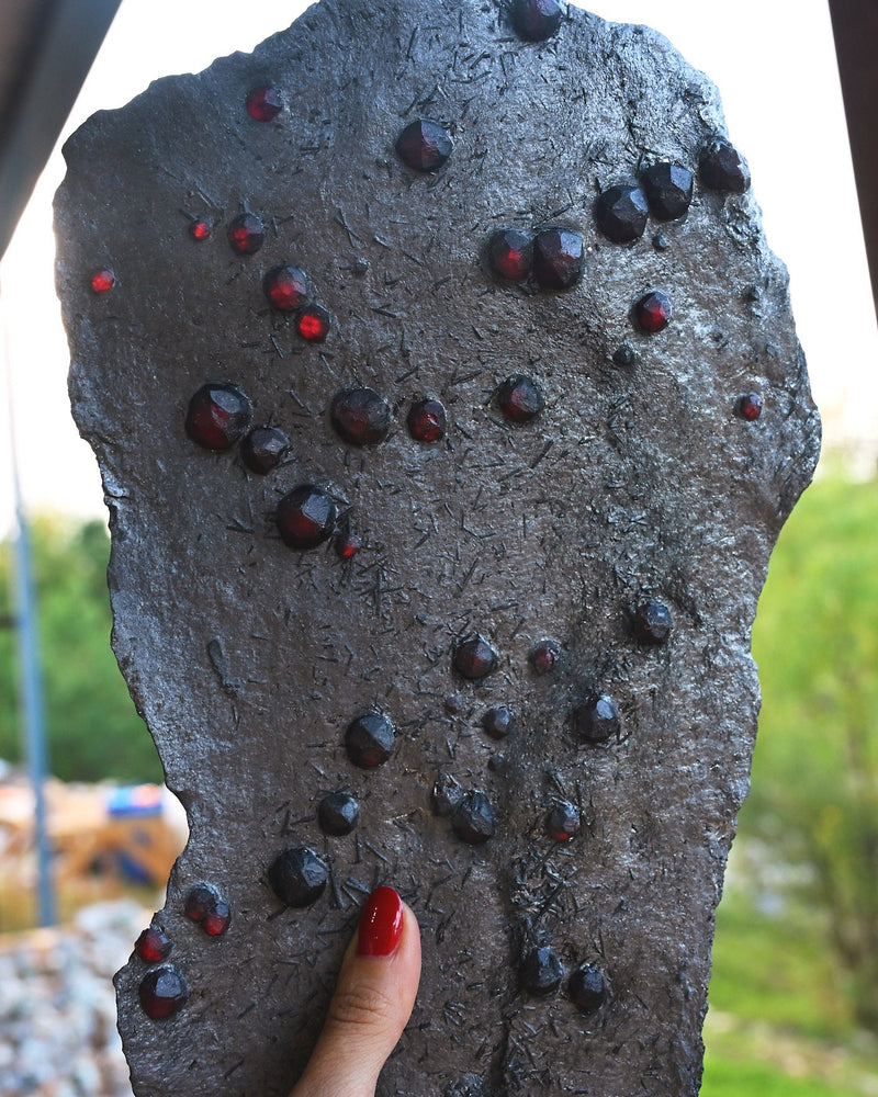 Garnet in Graphite: Red Embers Mine Specimens | Museum-Grade Almandine