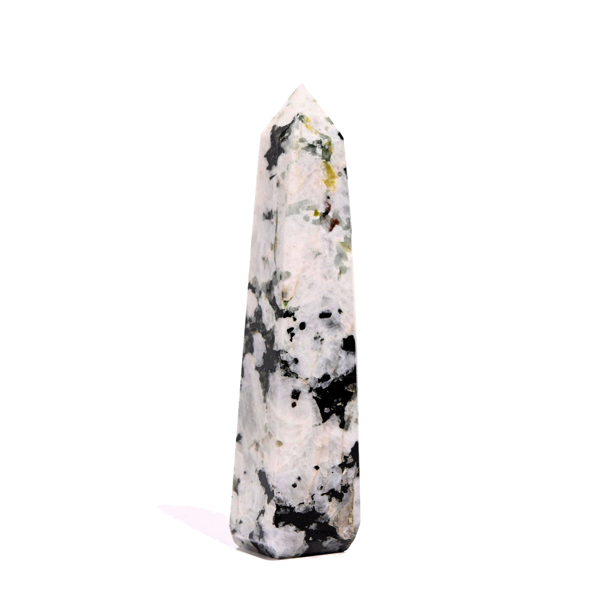 Rainbow Moonstone obelisk tower - crystals for Mercury Retrograde in Cancer 2026