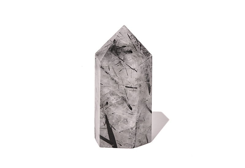Tourmalinated Quartz Crystal