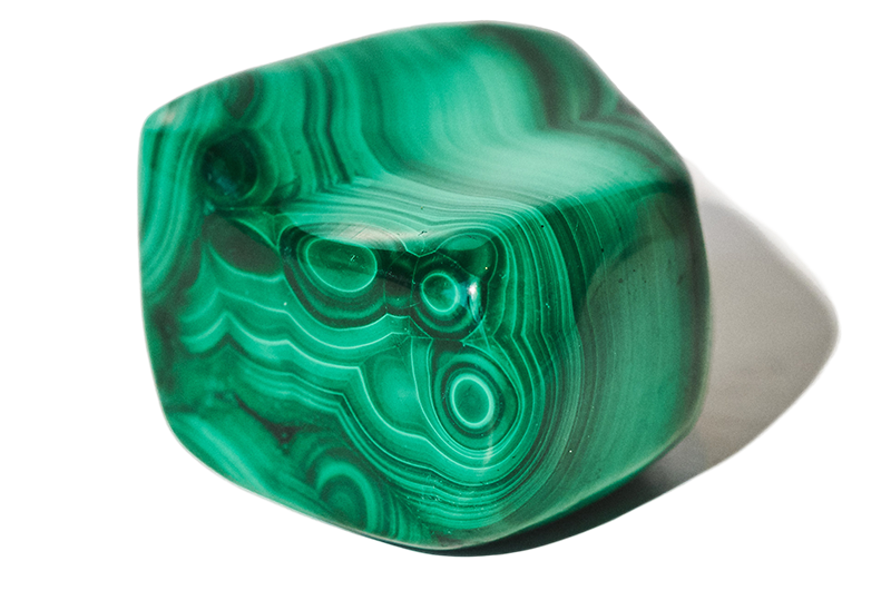 Green crystals