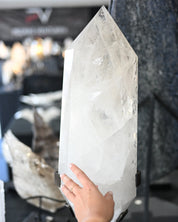 44lb XXL  Double-Terminated Quartz Point on Custom Stand