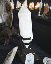 44lb XXL  Double-Terminated Quartz Point on Custom Stand