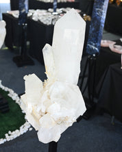 80lb Quartz Cluster ono Tall Stand
