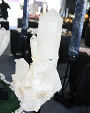 80lb Quartz Cluster ono Tall Stand