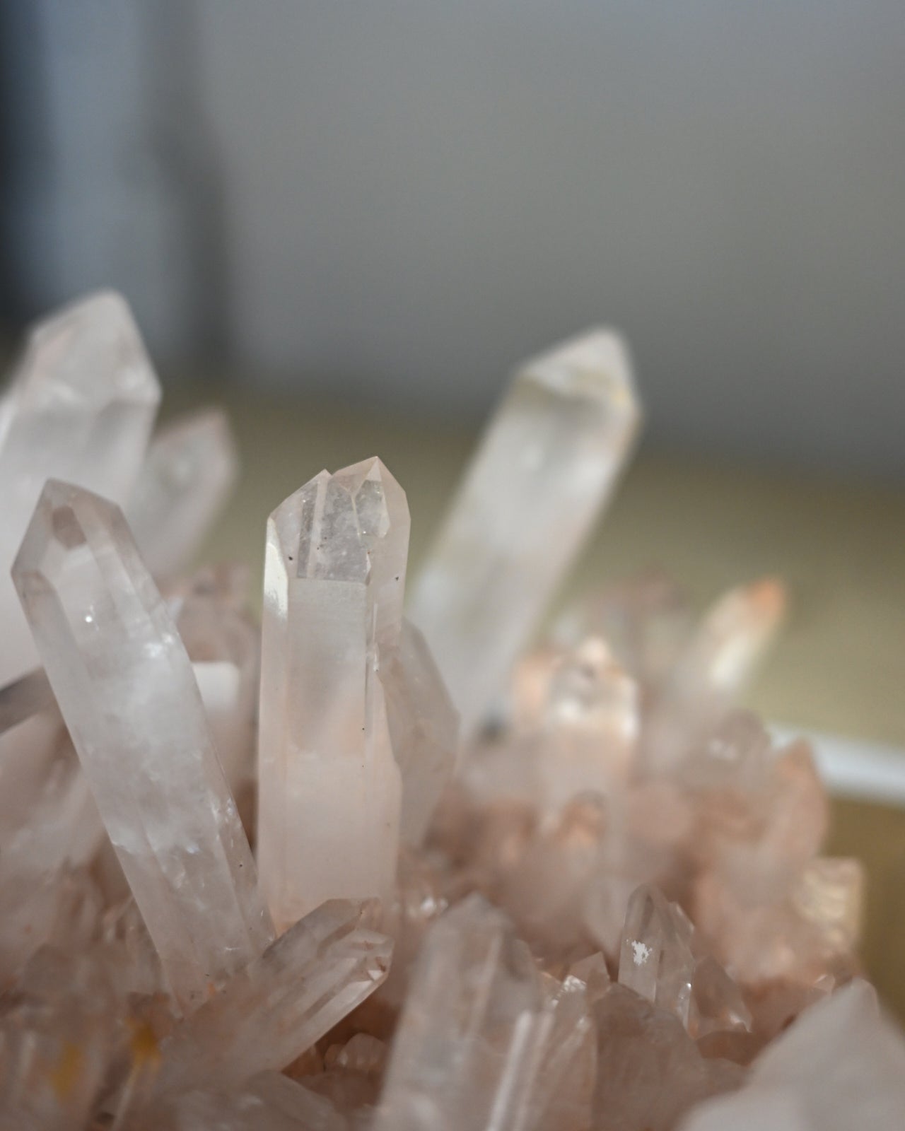 XXL 21 lb Statement Pink Quartz Cluster