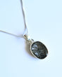 Black Rutile Pendant — Sterling Silver