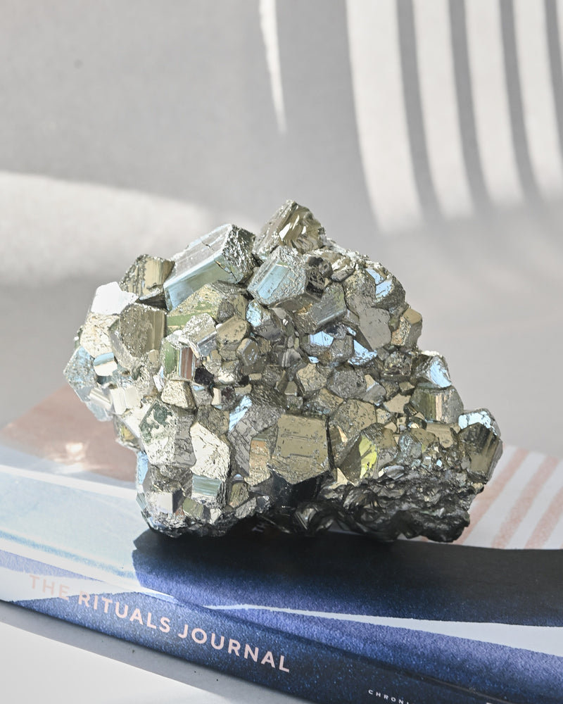 Pyrite Crystal Cluster 2.4lbs