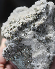 Pyrite and Quartz Crystal Cluster