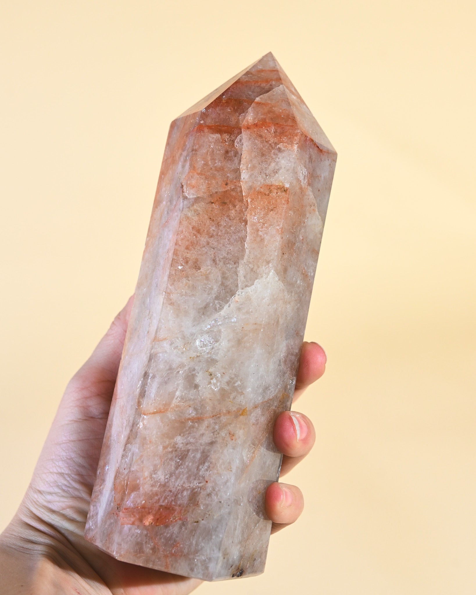 Hematite Quartz Tower 2.8lbs