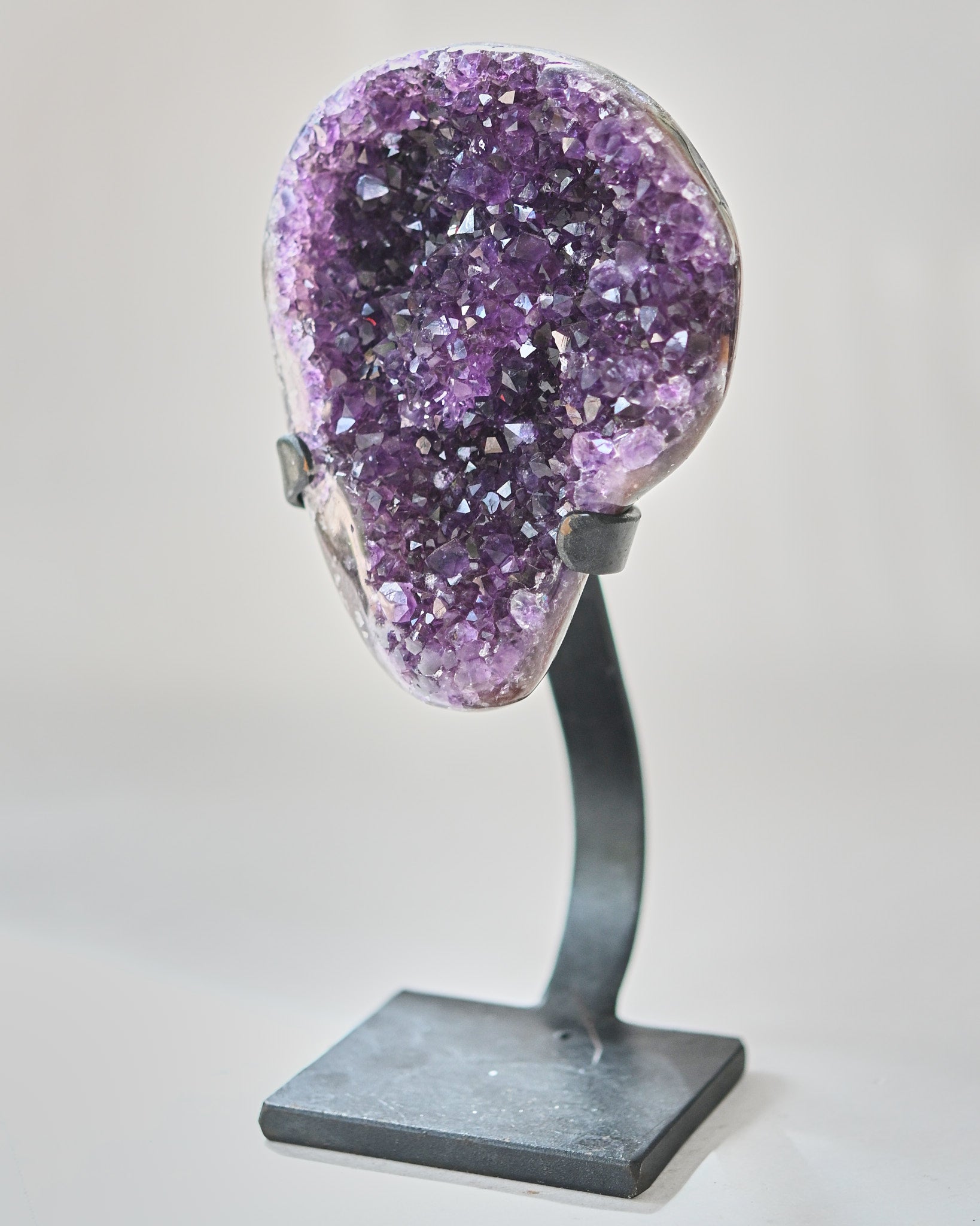 Amethyst Crystal Geode on Stand 2.8lbs