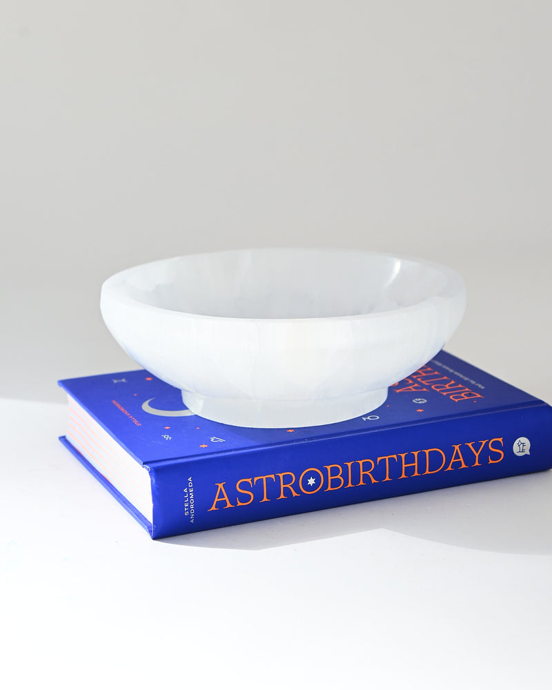 Selenite Bowl 7in