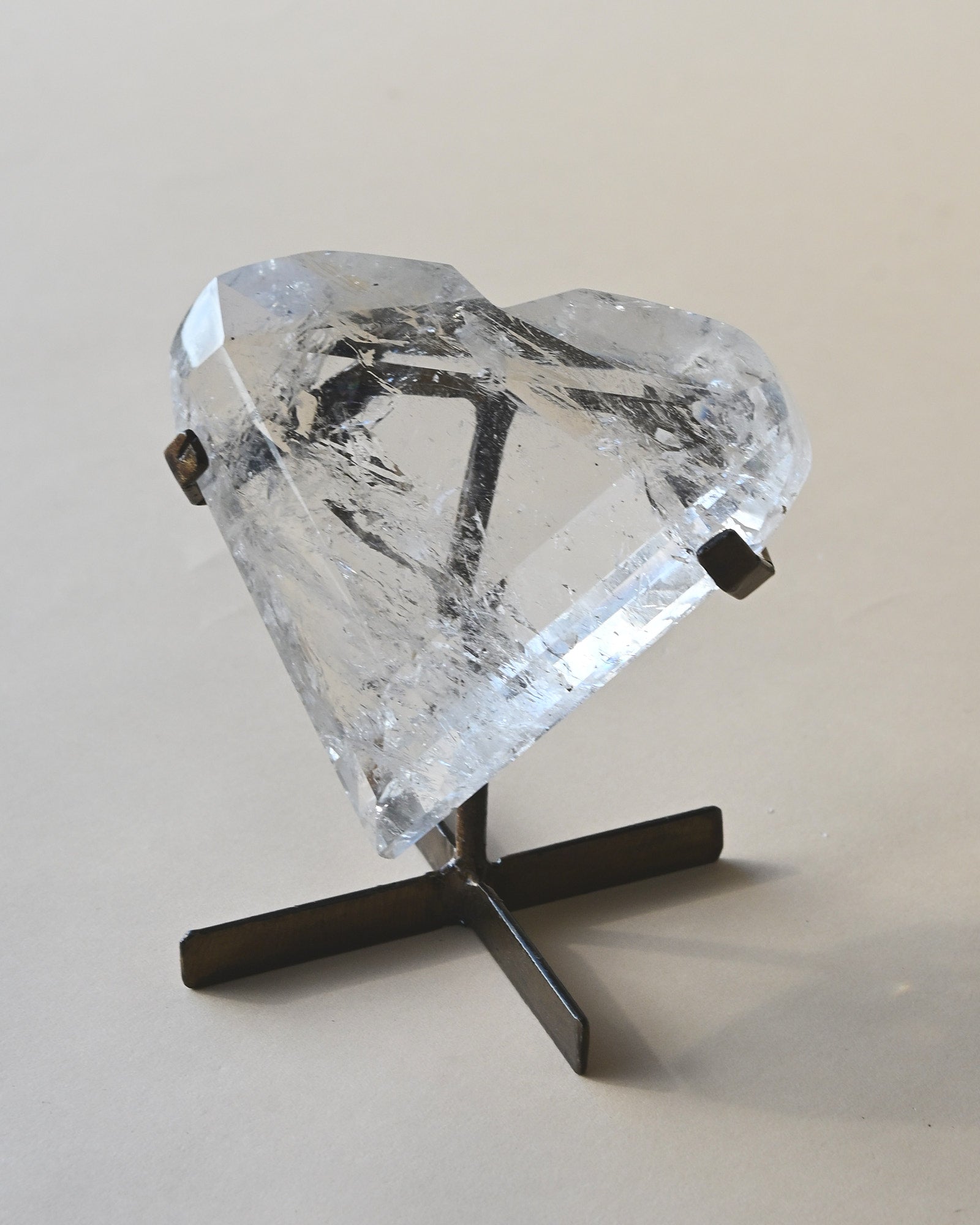 Clear Quartz Heart on Stand 3lbs