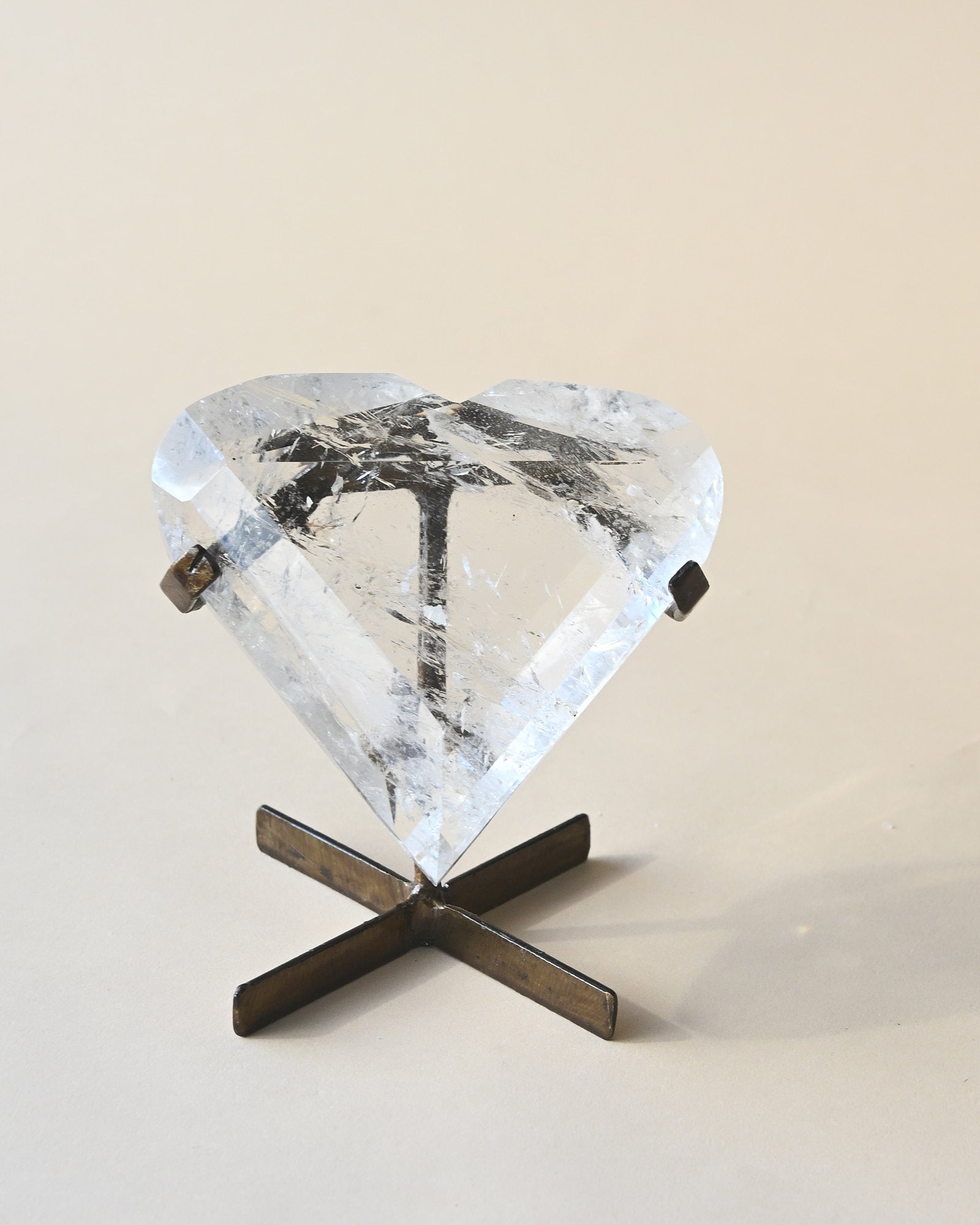 Clear Quartz Heart on Stand 3lbs