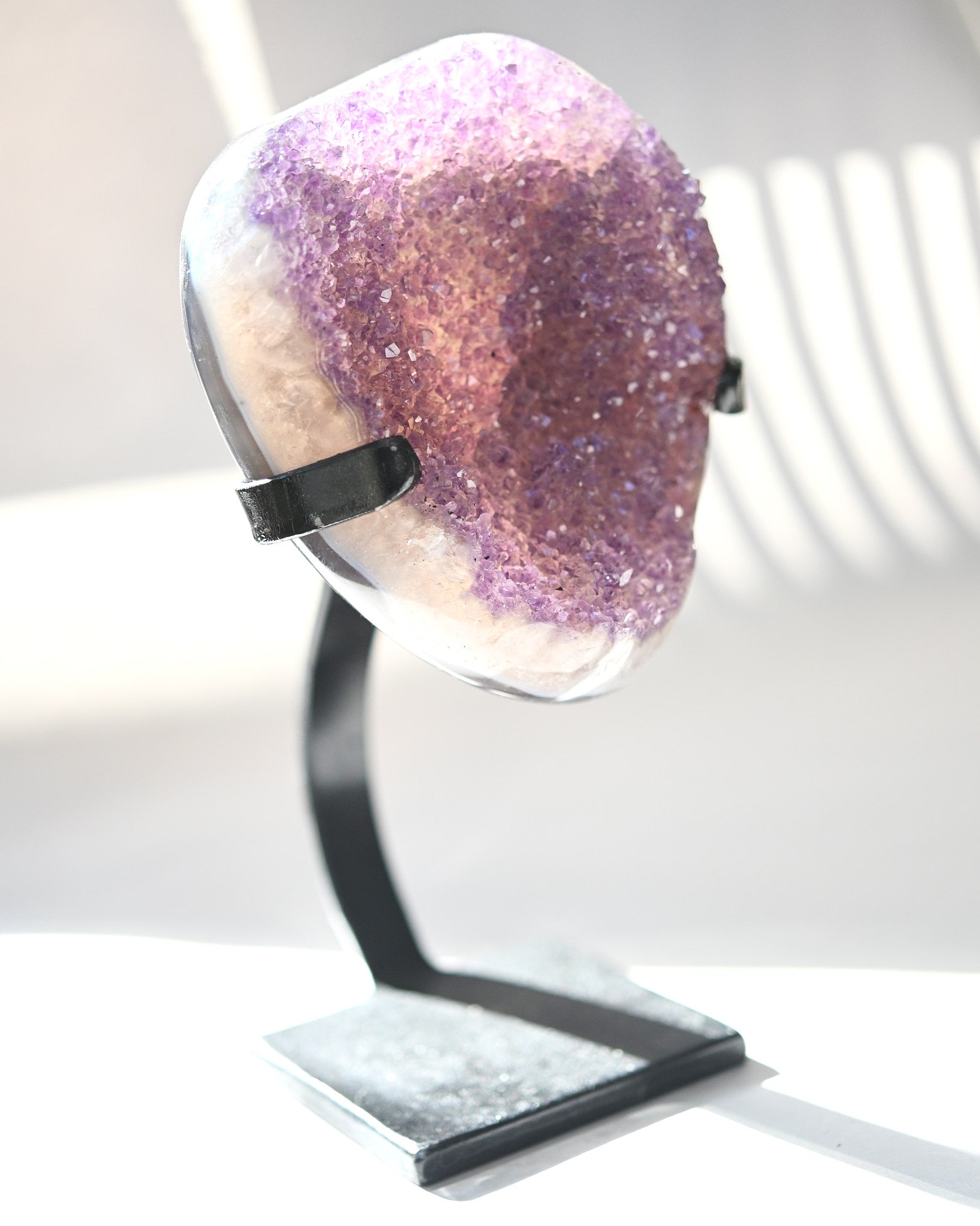 Amethyst Crystal Geode on Stand 3.3lbs