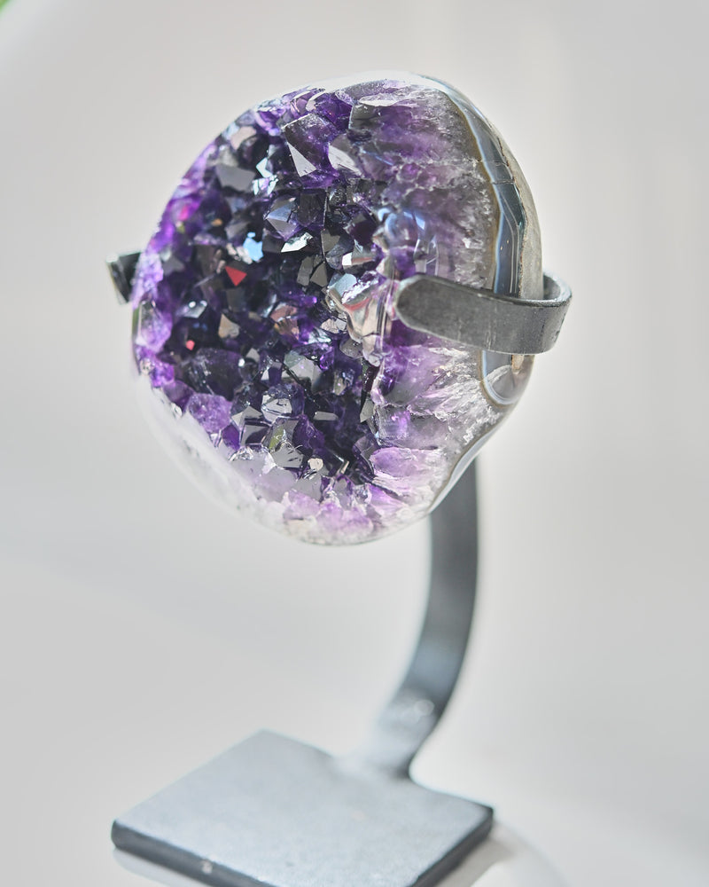 Amethyst Crystal Geode on Stand 3.3lbs