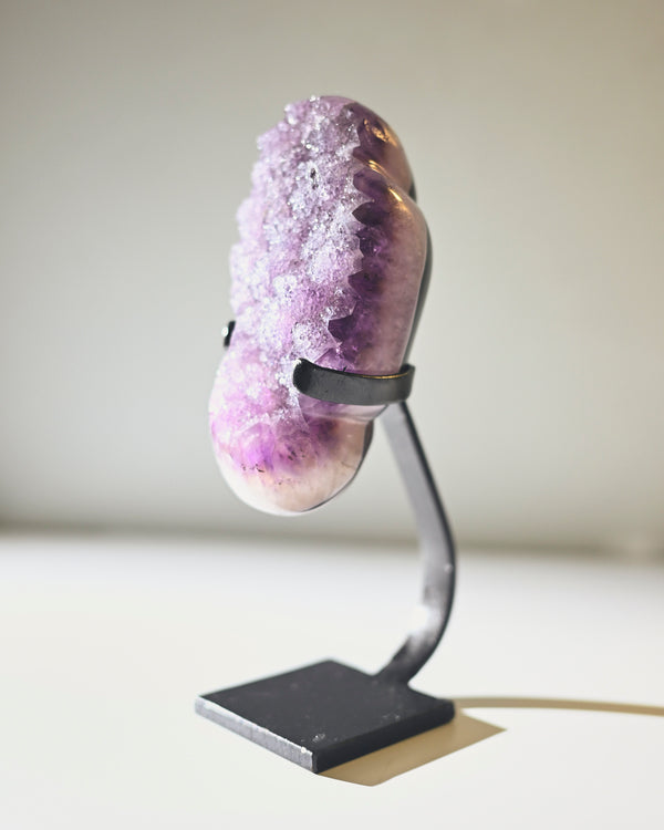 Amethyst Crystal Geode on Stand 3.7lbs