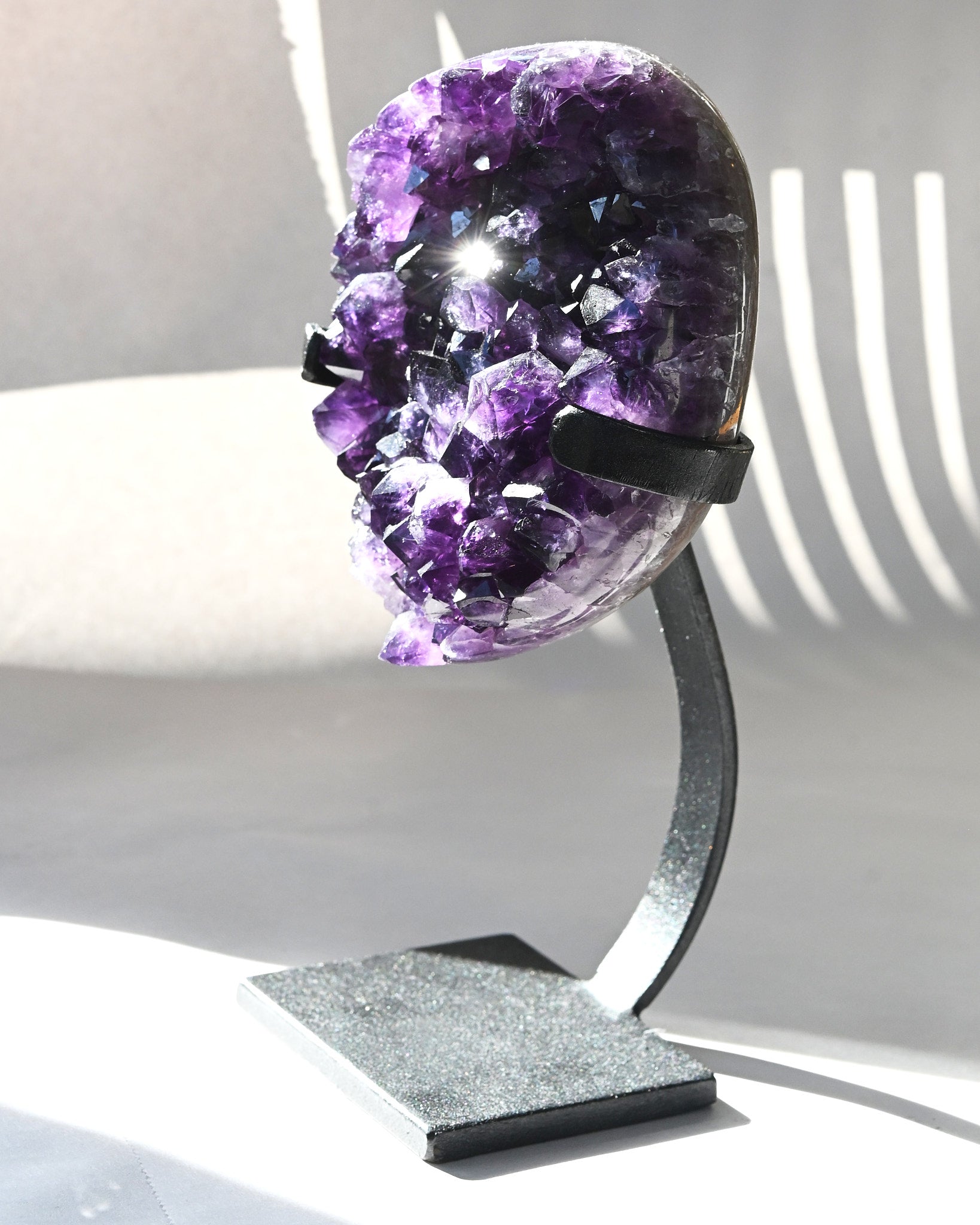 Amethyst Crystal Geode on Stand 3.9lbs