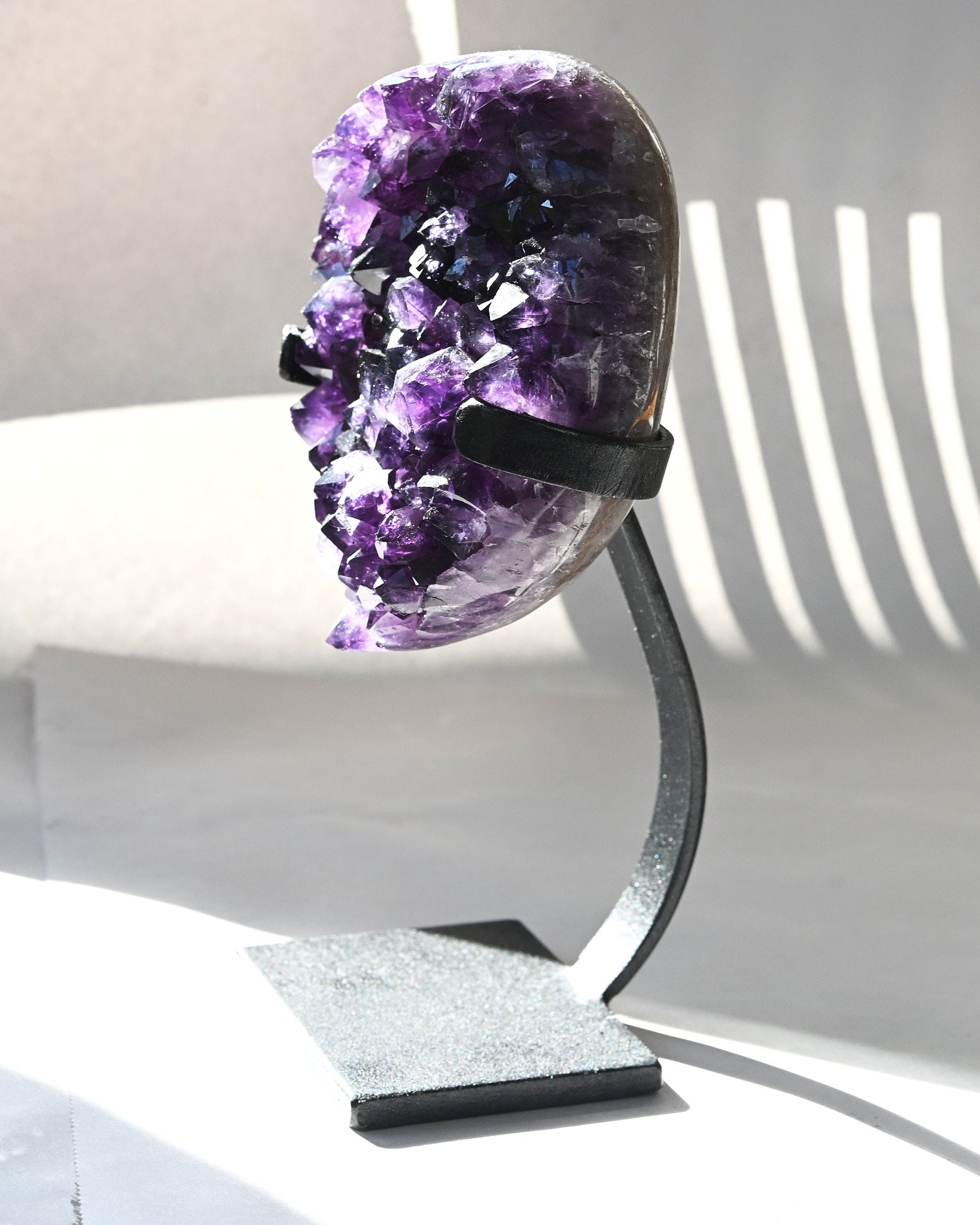 Amethyst Crystal Geode on Stand 3.9lbs