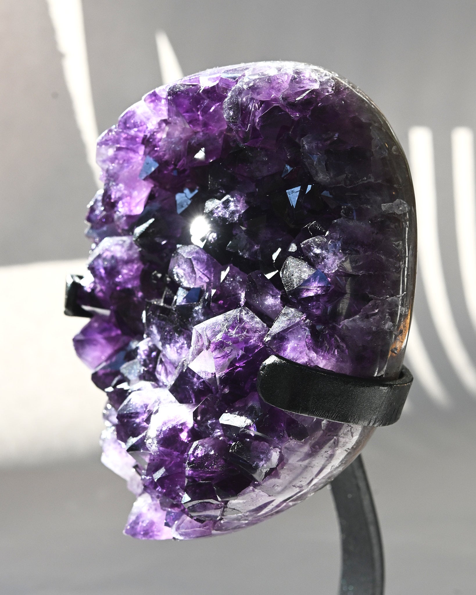 Amethyst Crystal Geode on Stand 3.9lbs
