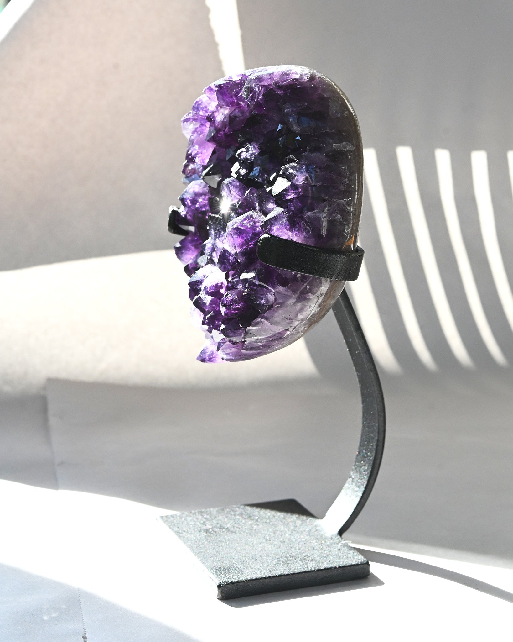 Amethyst Crystal Geode on Stand 3.9lbs