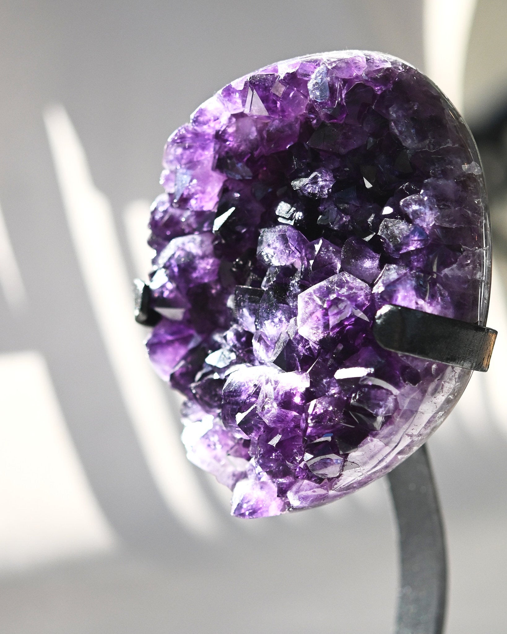 Amethyst Crystal Geode on Stand 3.9lbs
