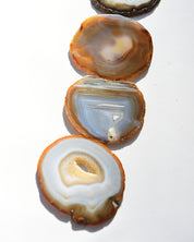 Natural Agate Coaster Set 4pc