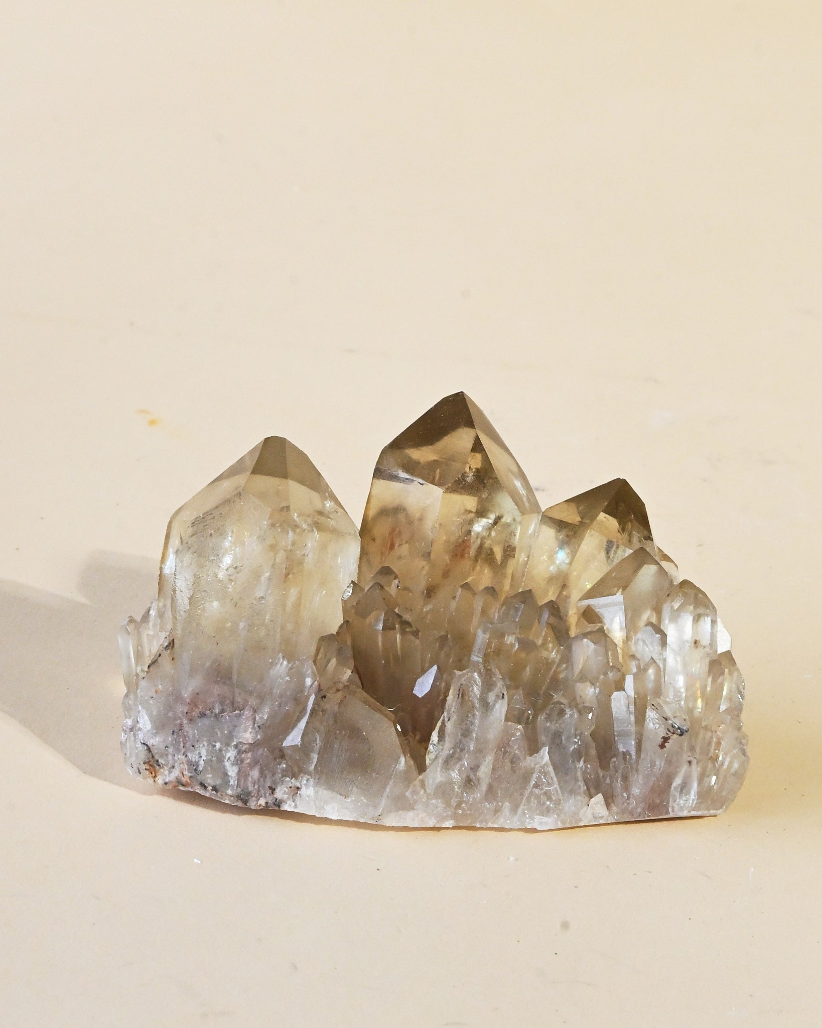 Natural Elestial Citrine Cluster | South Africa