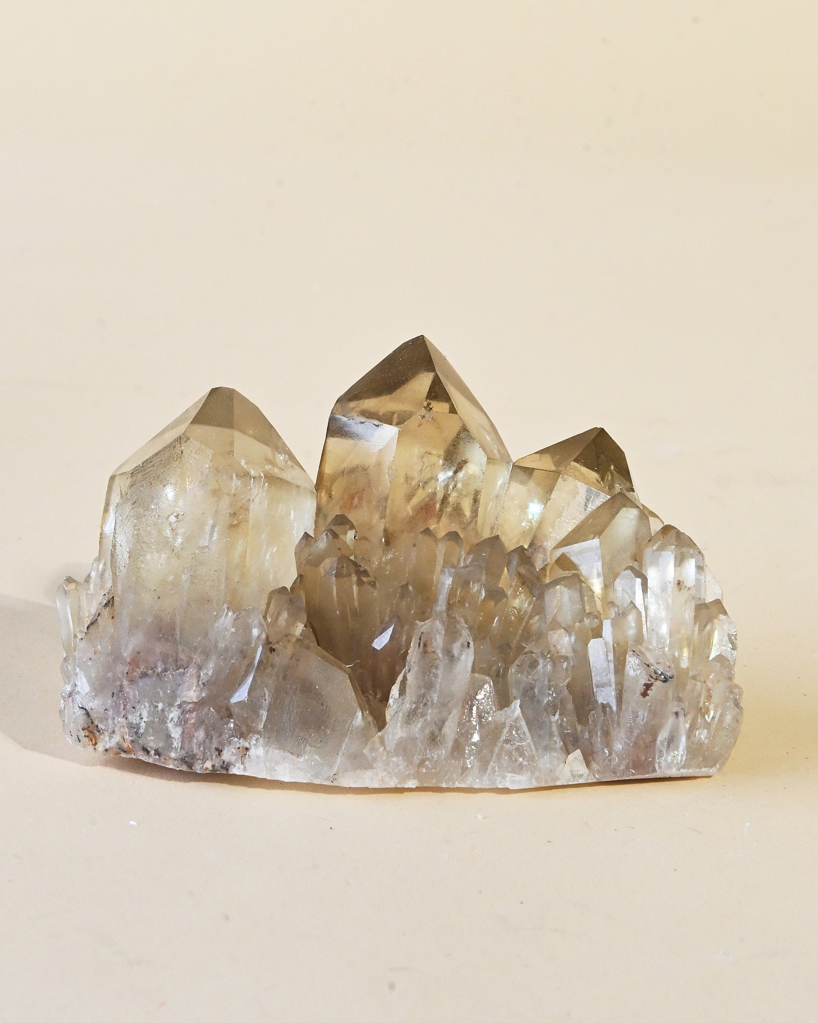 Natural Elestial Citrine Cluster | South Africa