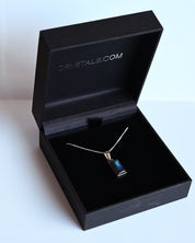 Labradorite Pendant in Crystals.com gift box — rectangle cut