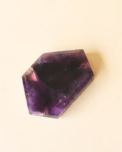 Rare Trapiche Amethyst Slice - natural amethyst crystal in natural light