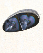 Rainbow Obsidian Double Heart