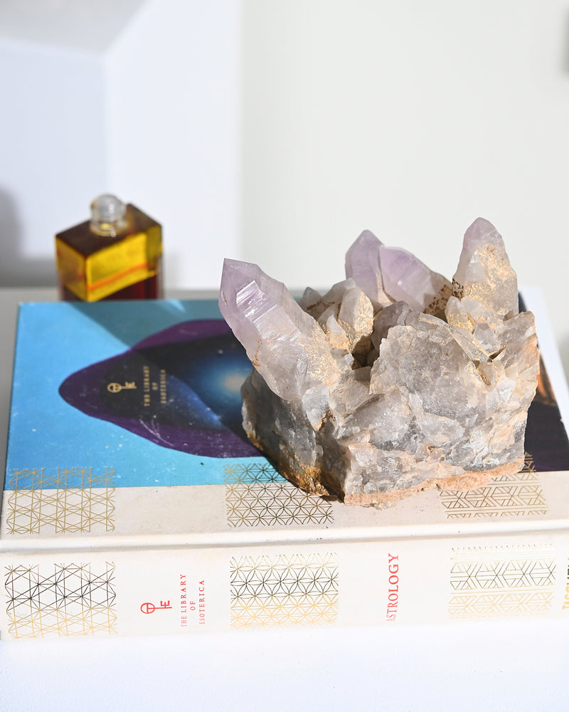 Peruvian Amethyst Cluster 4in