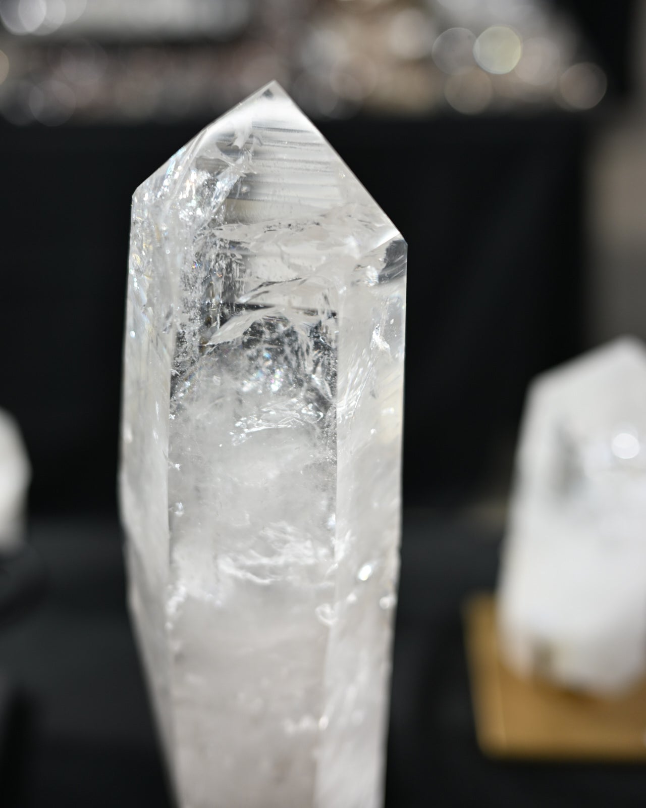 Clear Quartz Point on Stand 10.6lbs