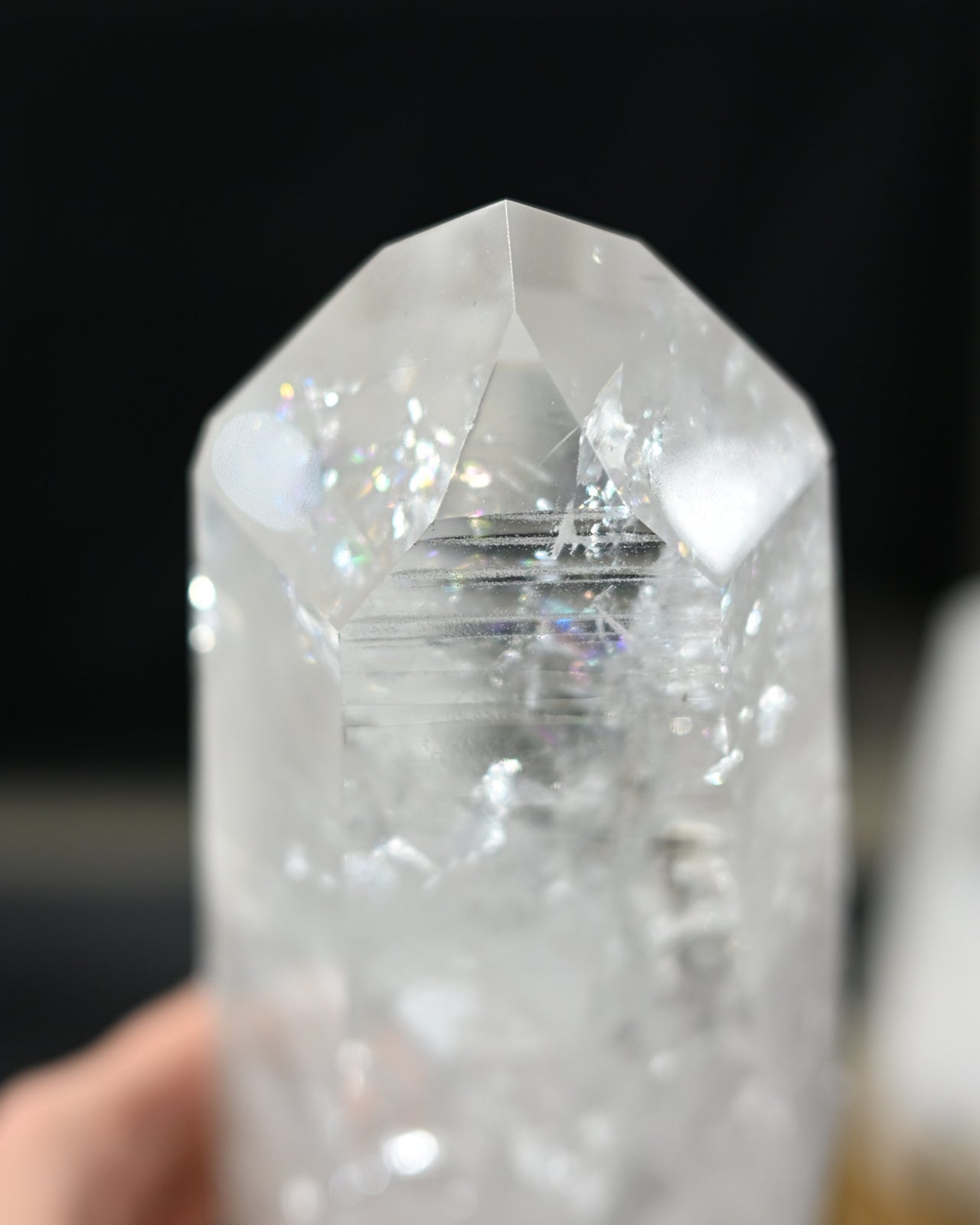 Clear Quartz Point on Stand 10.6lbs
