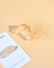 Double Terminated Golden Colombian Quartz - in natural light