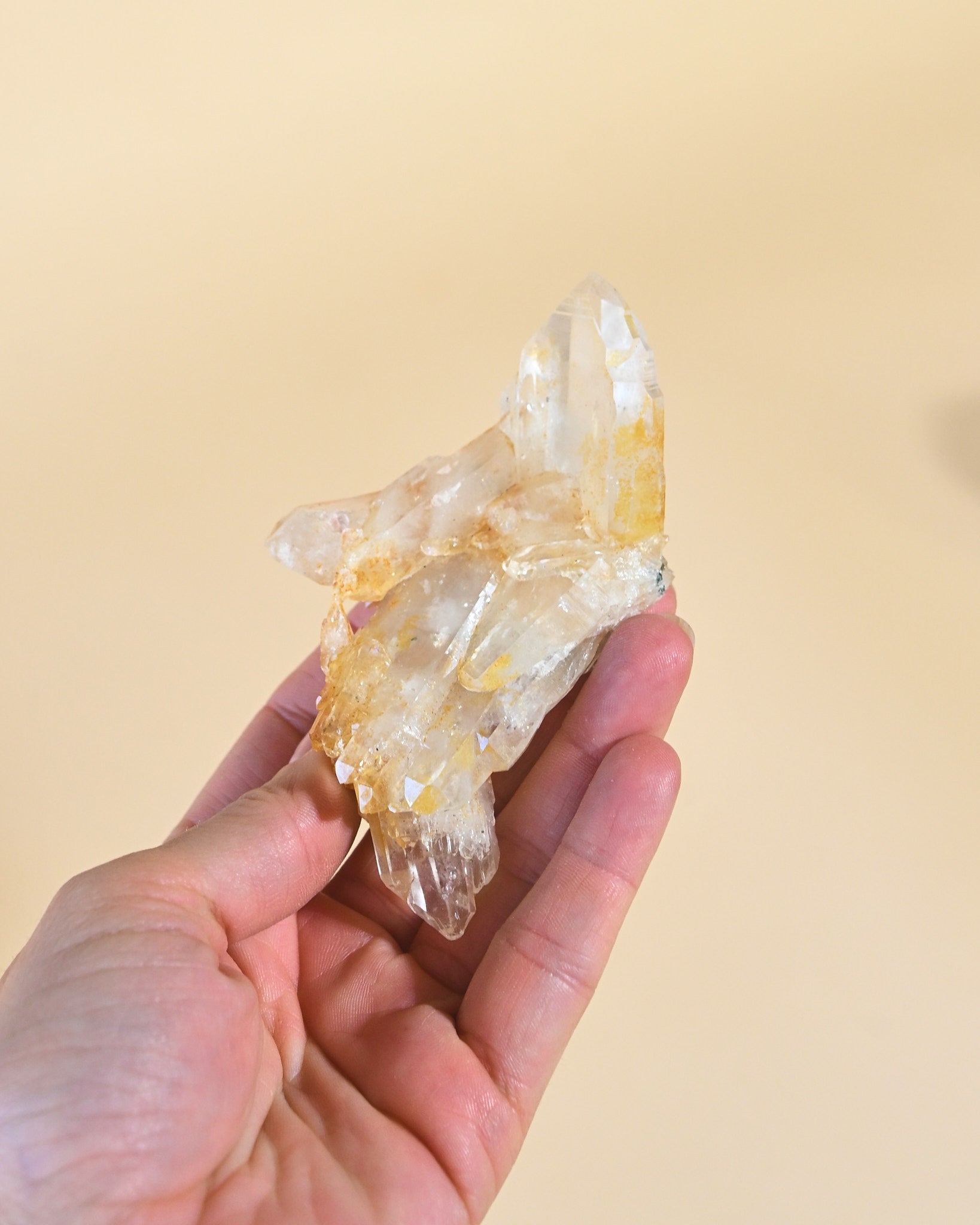 Double Terminated Golden Colombian Quartz for sale at Crystals.com
