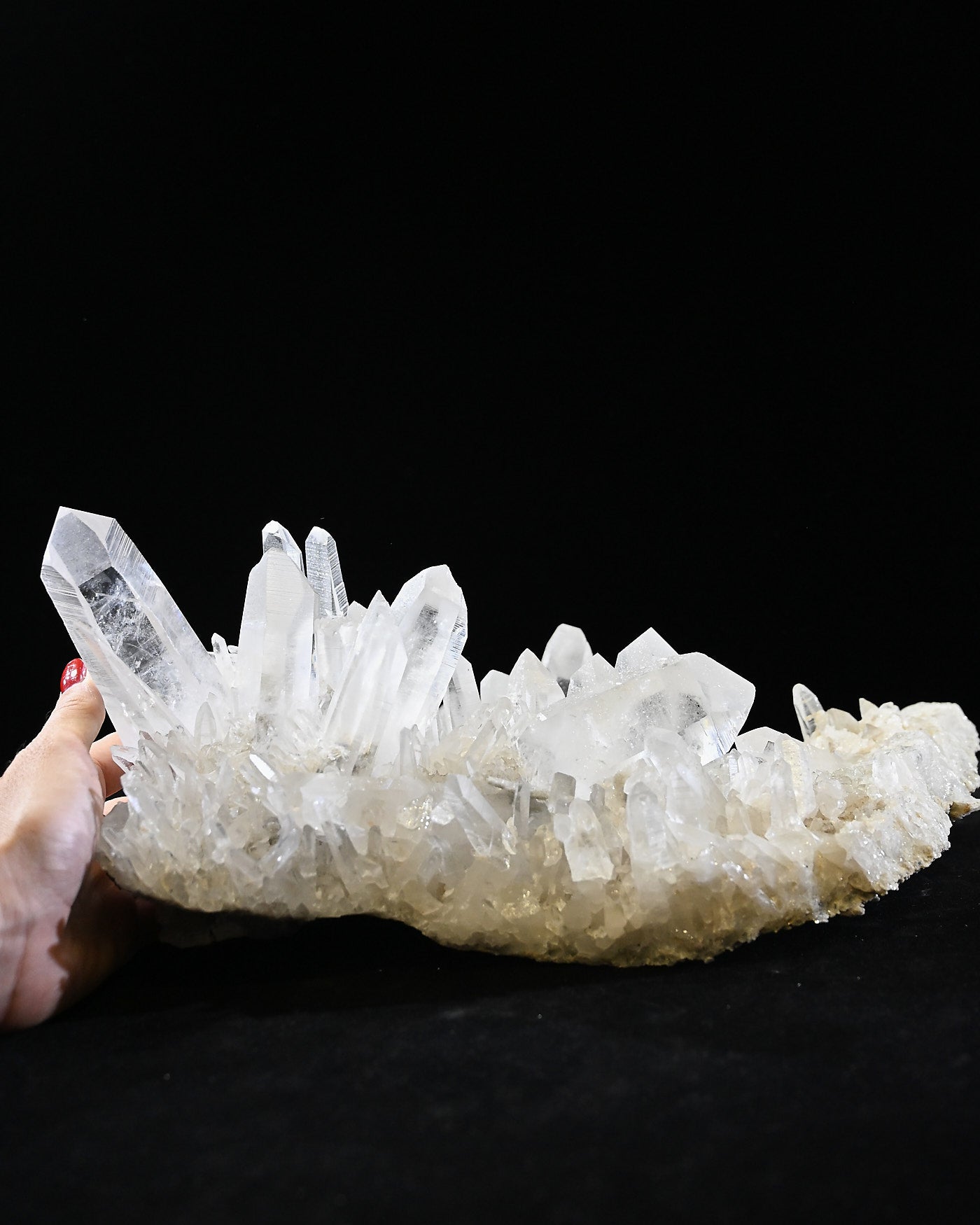 Arkansas Clear Quartz Statement Cluster 13.5 lbs — 14x7x6 in