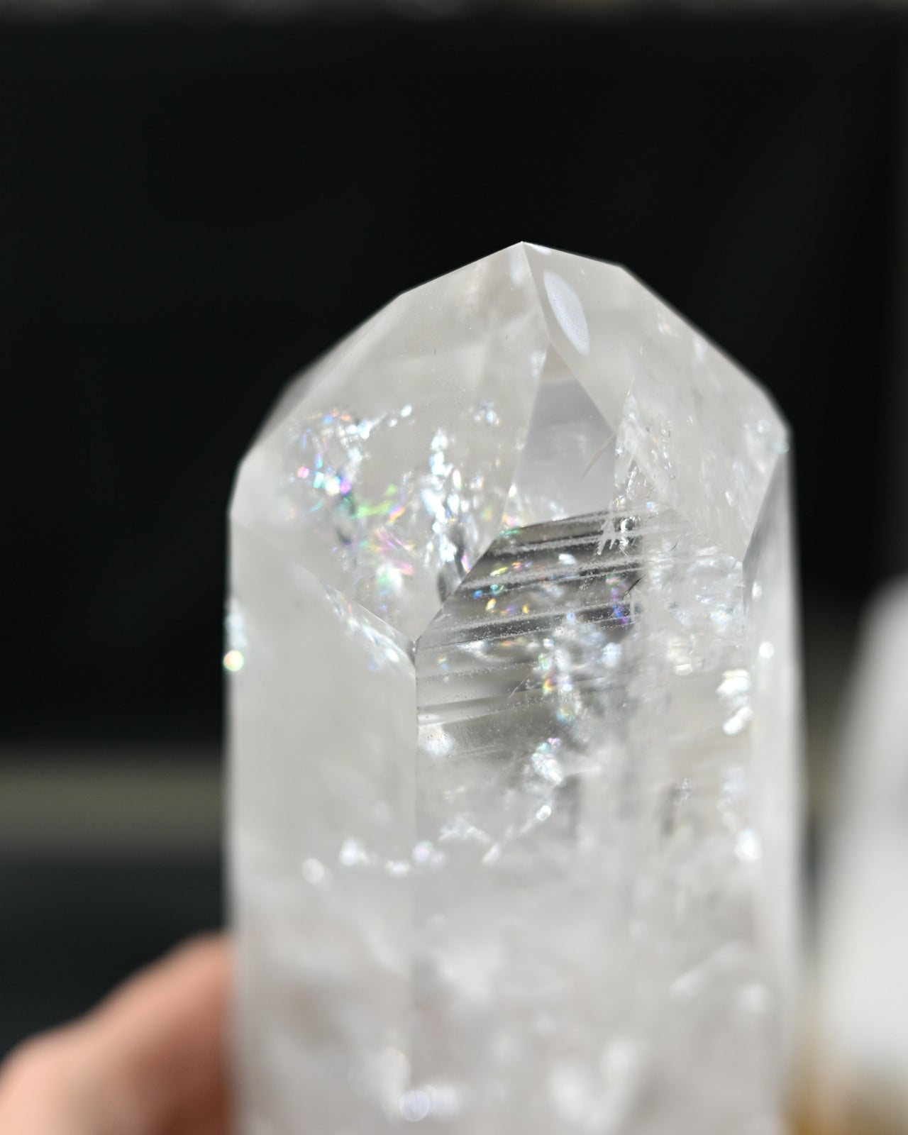 Clear Quartz Point on Stand 10.6lbs