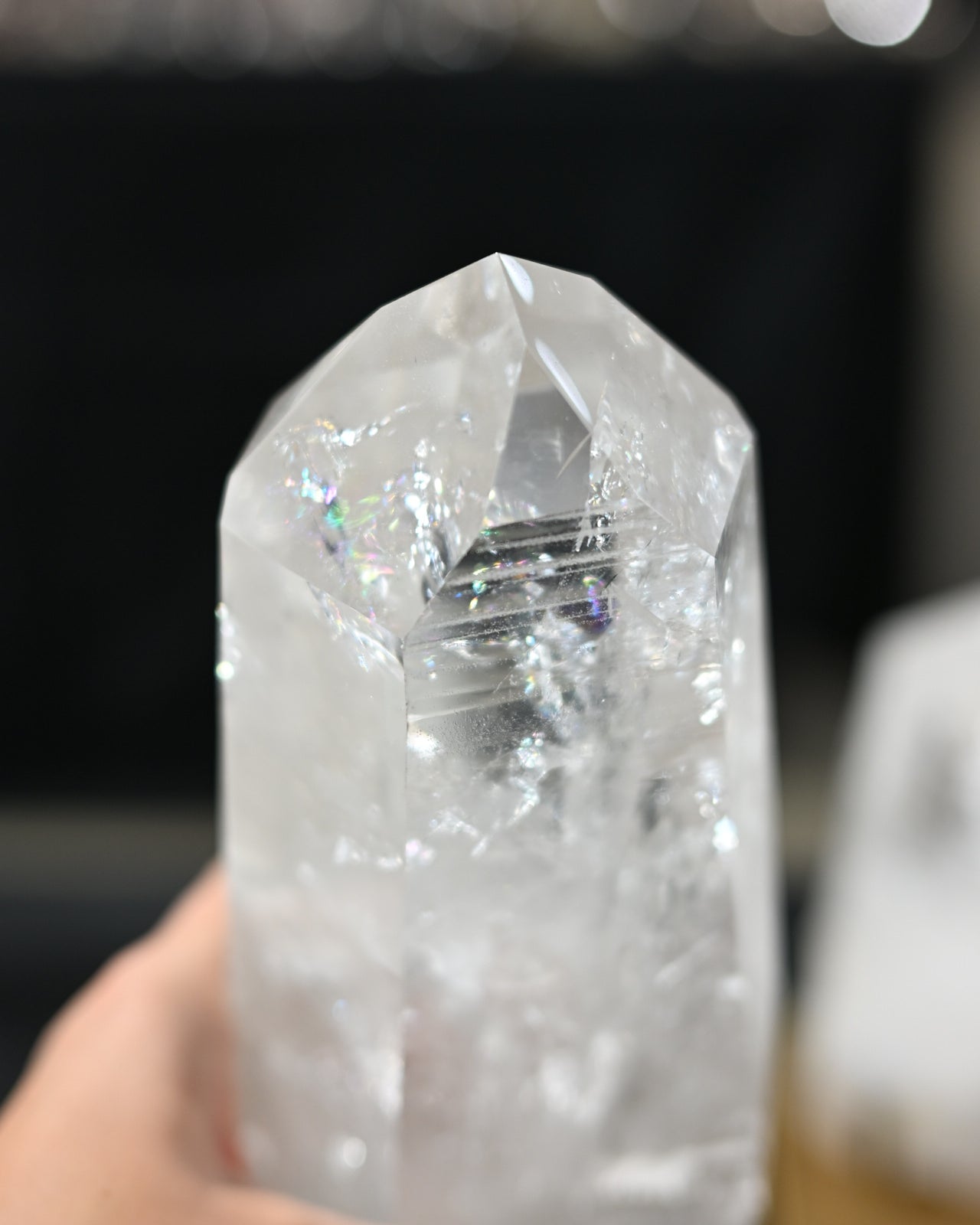Clear Quartz Point on Stand 10.6lbs