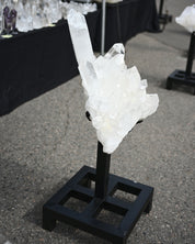 160lbs XXL Clear Quartz Cluster on Stand 4 ft