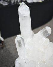 160lbs XXL Clear Quartz Cluster on Stand 4 ft