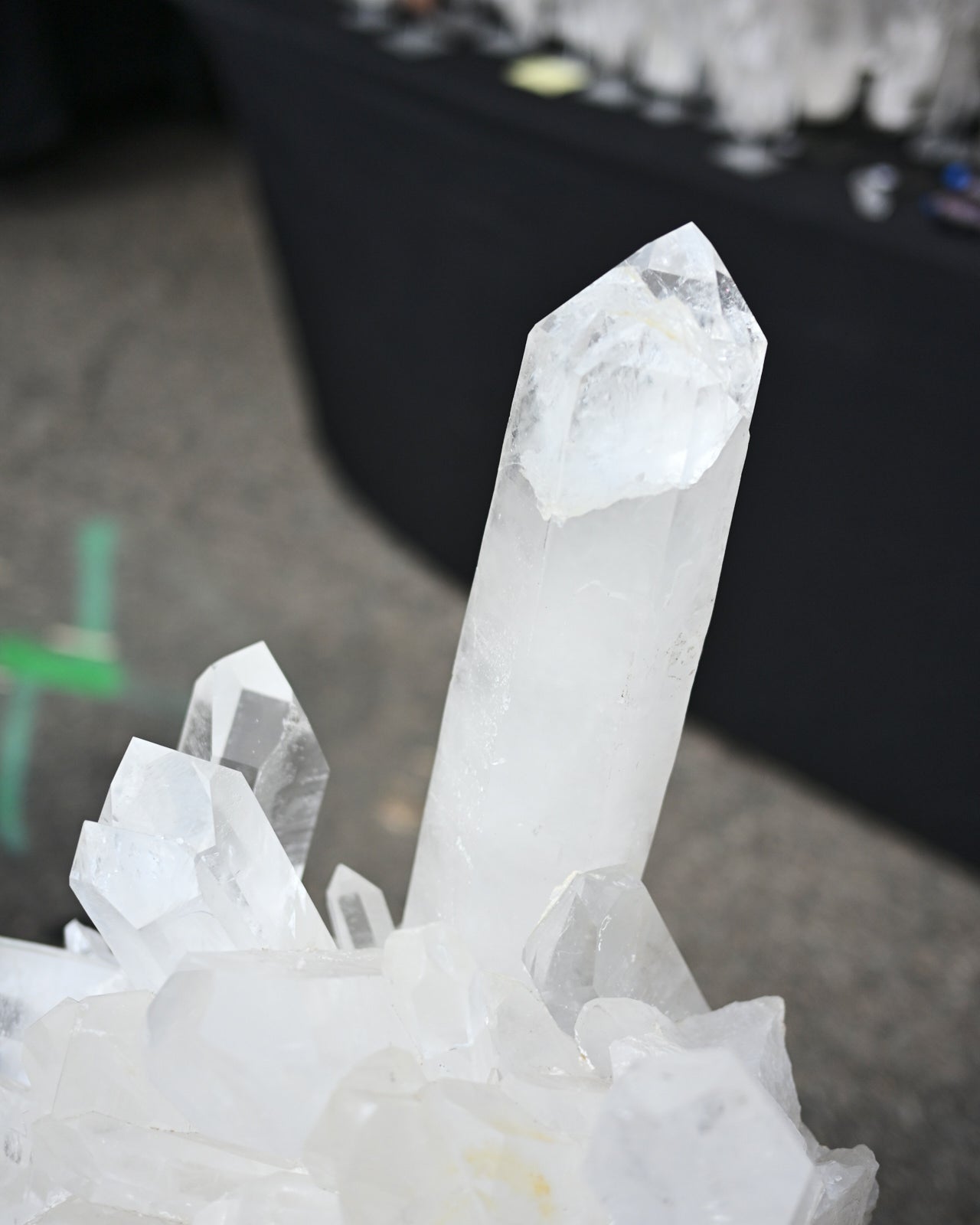160lbs XXL Clear Quartz Cluster on Stand 4 ft